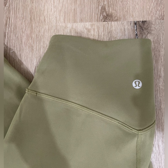 Lululemon Align Leggings High Rise Women’s Jogger Cropped Green Yoga Pants - Picture 8 of 16